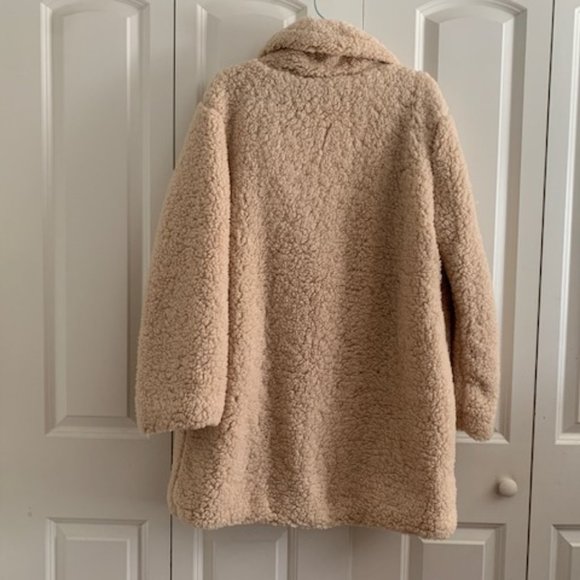 C&C California Women's Notch Collar Teddy Coat XL - Picture 4 of 7